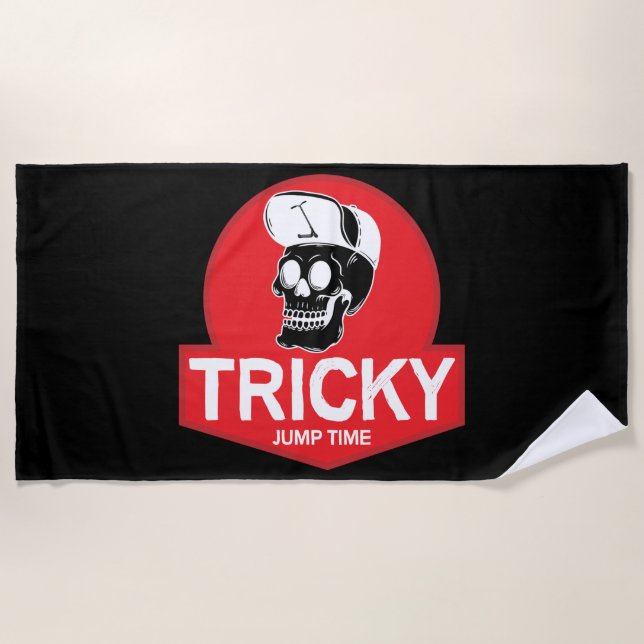 Stunt Scooter Free Rider Tricks Strandtuch (Vorderseite)