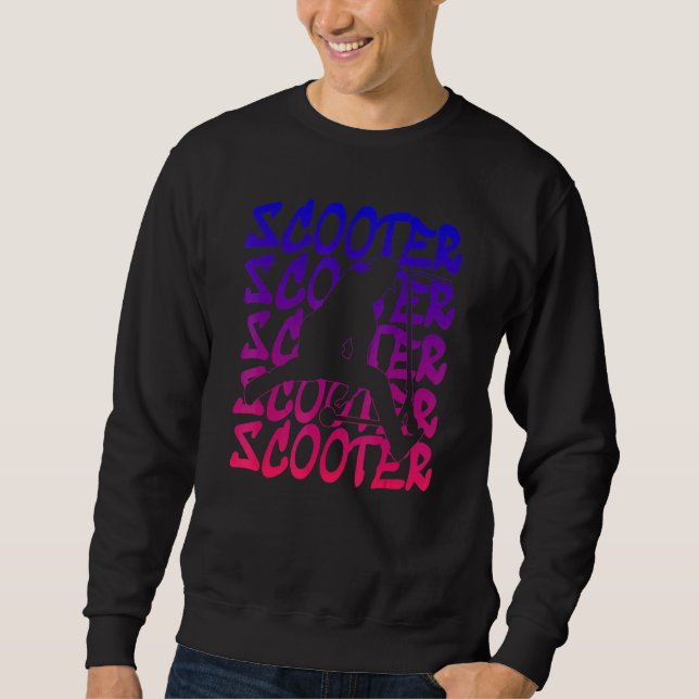 Stunt Scooter Kick Scooter Jump Kick Scoot Sweatshirt (Vorderseite)