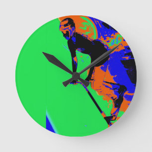 Stunt Scooter Speedster - Scooter Boy Runde Wanduhr