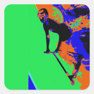 Stunt Scooter Speedster - Scooter Boy Sticker