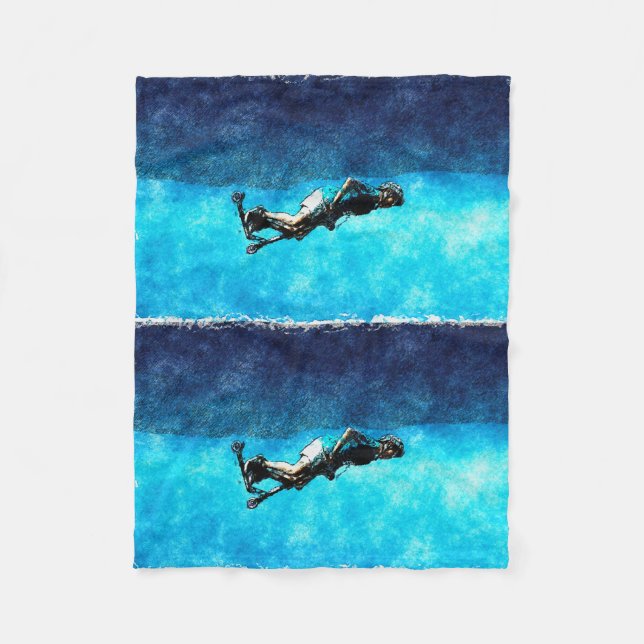 Stunt Scooter Sports Fleece Blanket (Vorderseite)
