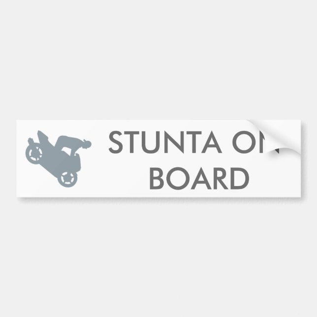 STUNTA AN BORD AUTOAUFKLEBER (Vorne)