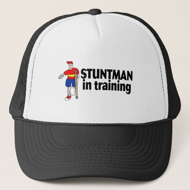 Stuntman in Training 2 Truckerkappe (Vorderseite)