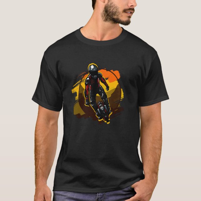 Stuntman on Unicycle T-Shirt (Vorderseite)