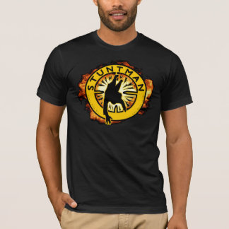 Stuntman-schwarzer T - Shirt
