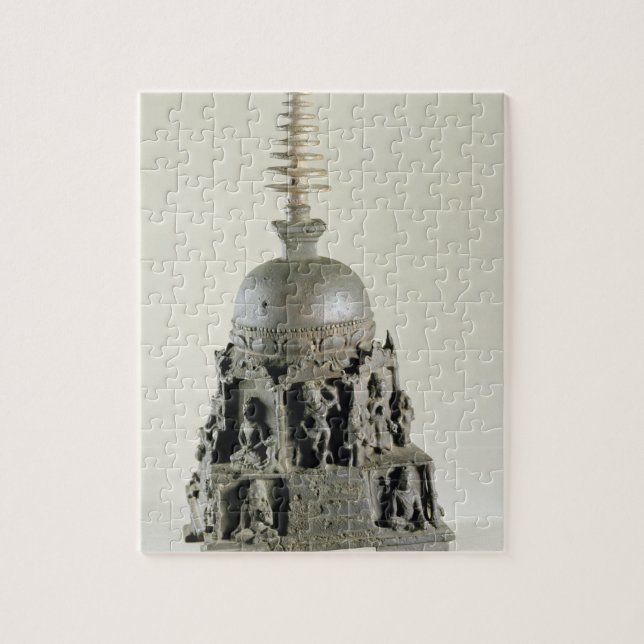 Stupa, Pala, Nalanda, Bihar (Bronze) Puzzle (Vertikal)