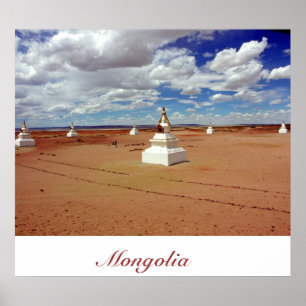 Stupas im Shambhala Land Poster