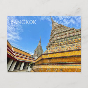 stupas wat pho bangkok postkarte