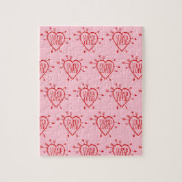 Stupid Cupid Heart With Arrows Funny Sarcastic Puzzle