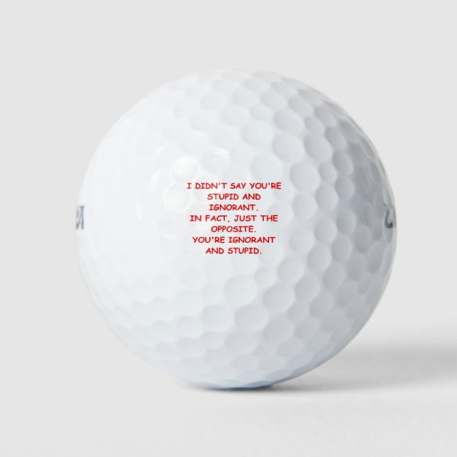 STUPID GOLFBALL (Vorderseite)