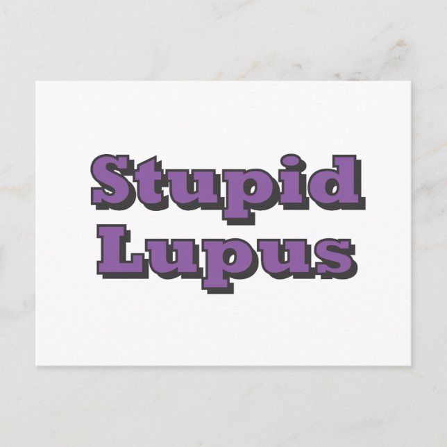 Stupid Lupus Postkarte (Vorderseite)