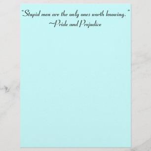 Stupid Men Worth kennen Jane Austen Zitat