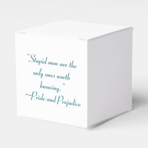 Stupid Men Worth kennen Jane Austen Zitat Geschenkschachtel