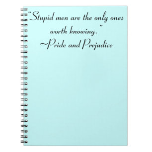 Stupid Men Worth kennen Jane Austen Zitat Notizblock