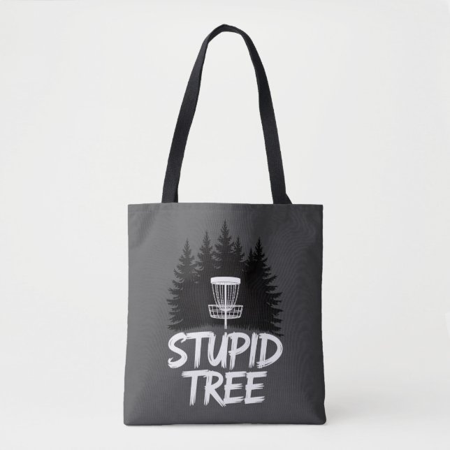 Stupid Tree Disc Golf Funny Frisbee Golf Golfer (Vorderseite)