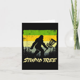 Stupid Tree Disk Golf Funny Frisbee Golf Karte