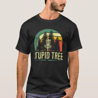 Stupid Tree Retro Disk Golf T-Shirt