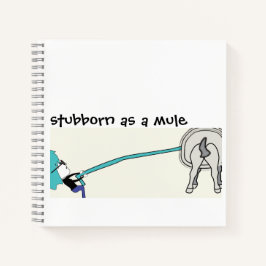 stur als Maultier Notizbuch