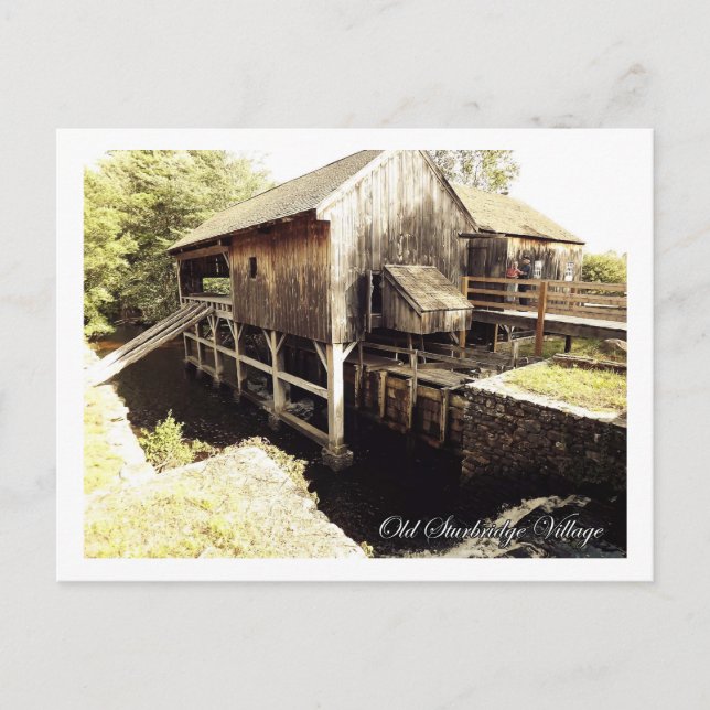 Sturbridge, Massachusetts Postkarte (Vorderseite)