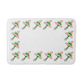 Sturdy Bath Mat mit farbenfrohen Blume Badematte