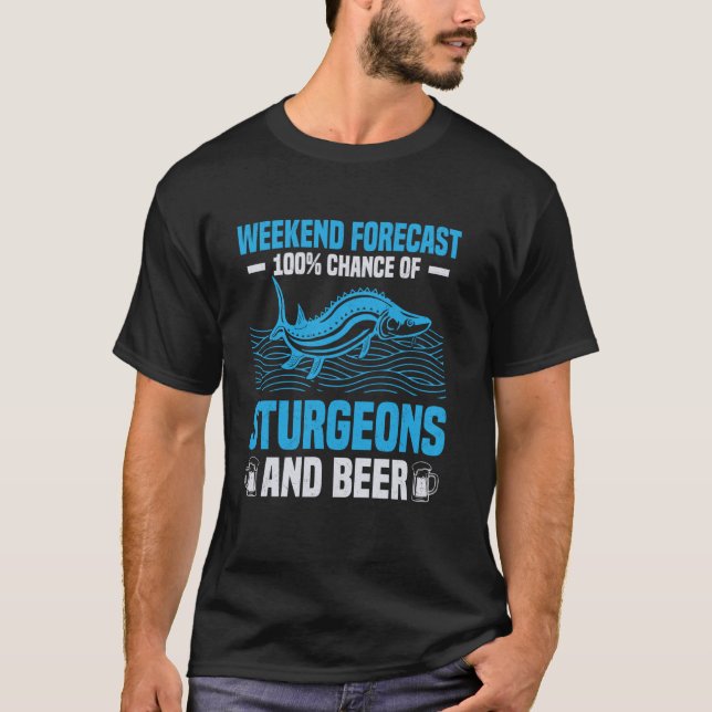 Sturegon-Angelköder-Angelleine für Störe T-Shirt (Vorderseite)