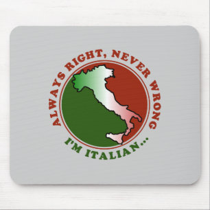 Sturer italienischer lustiger Mauspad