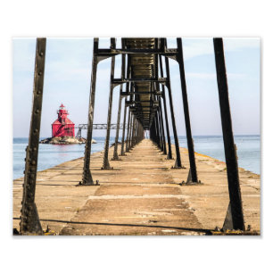 Sturgeon Bay Lighthouse Pierhead Print Fotodruck