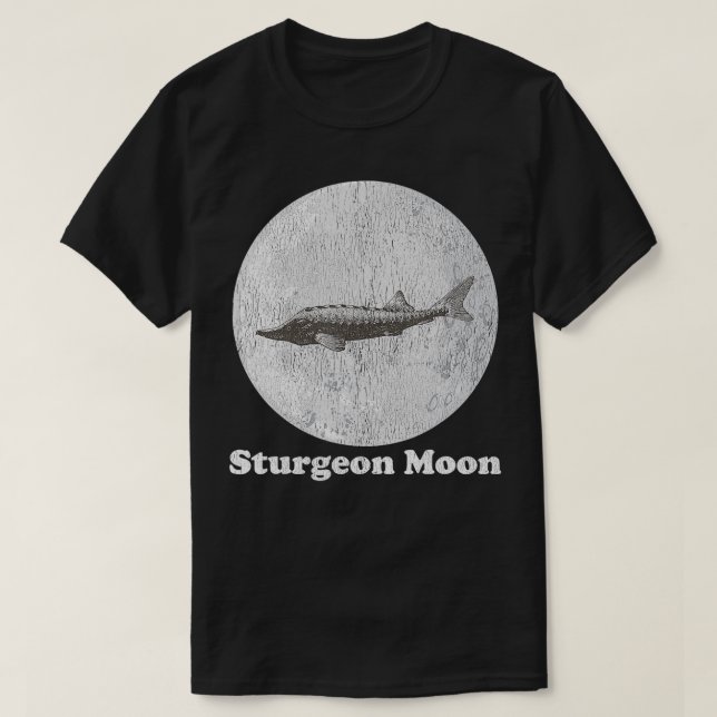 Sturgeon Moon Astrologie Vollmond Weltraumwissensc T-Shirt (Design vorne)