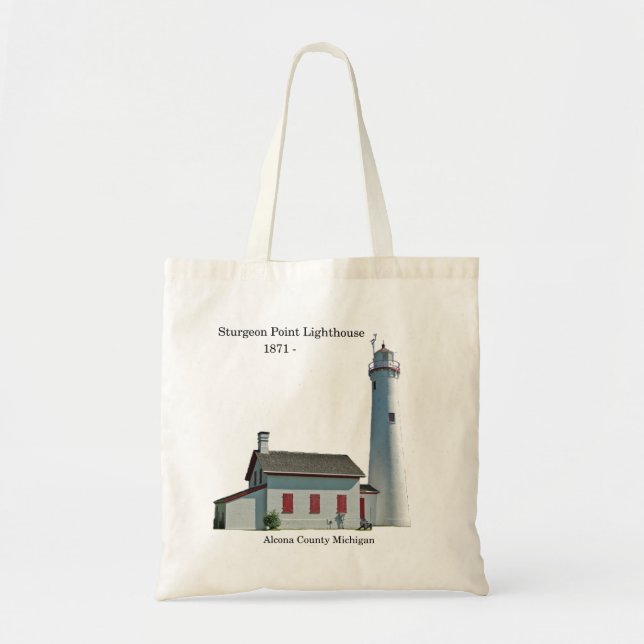 Sturgeon Point Leuchtturm ausgeschnitten Tasche (Vorne)