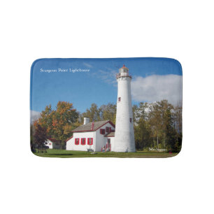 Sturgeon Point Lighthouse bathmat Badematte