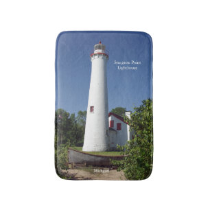 Sturgeon Point Lighthouse & Boat Hoch Badematte