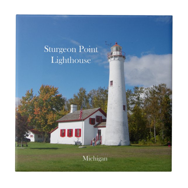 Sturgeon Point Lighthouse Fliese (Vorderseite)