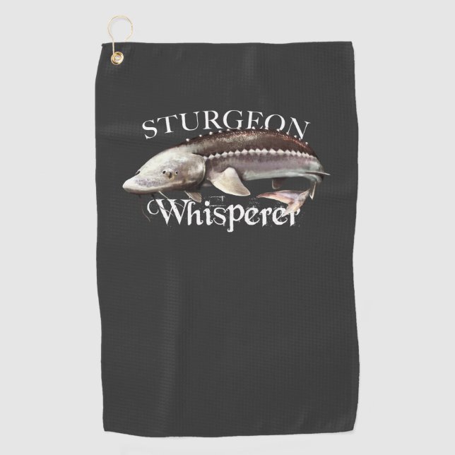 Sturgeon Whisperer Fisch Handtuch (Vorderseite)