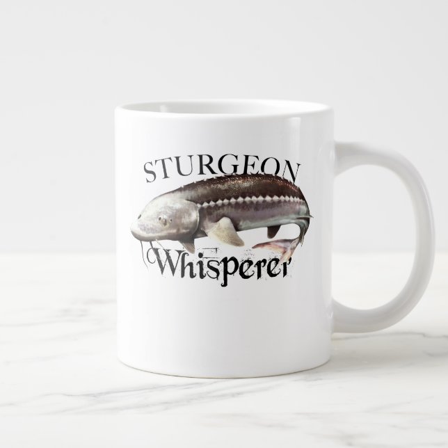 Sturgeon Whisperer Jumbo-Tasse (Rechts)