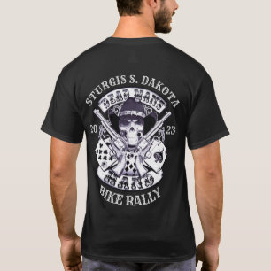 Sturgis Bike Kundgebung 2023 Dead Mans Hand Cowboy T-Shirt