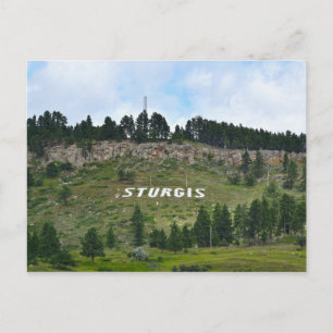 Sturgis Hillside Sign, South Dakota Postkarte