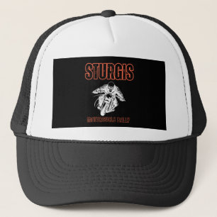 STURGIS MOTORRAD-TREFFEN, BIKE-TREFFEN VINTAGE TRUCKERKAPPE