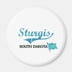 Sturgis South Dakota Stadt-Klassiker Magnet