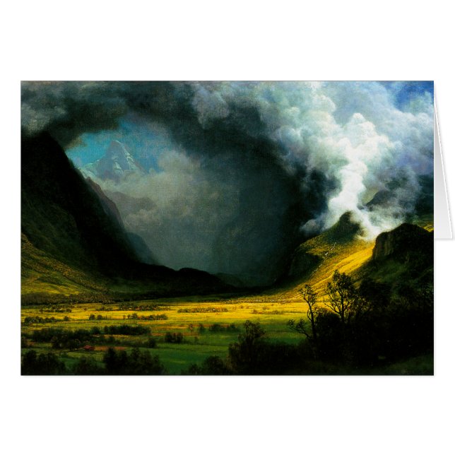 Sturm Alberts Bierstadt in den Bergen (Vorderseite (Horizontal))