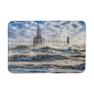 Sturm am St Joseph Lighthouse Badematte