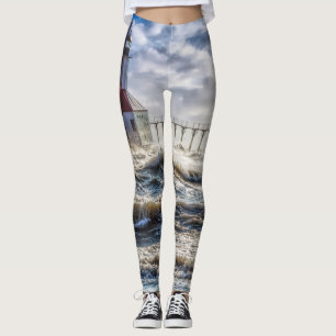 Sturm am St Joseph Lighthouse Leggings