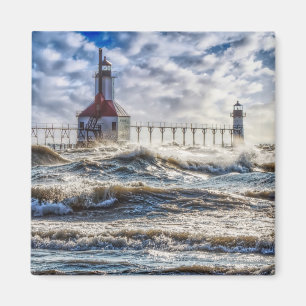 Sturm am St Joseph Lighthouse Magnet