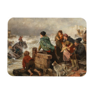 Sturm an der Küste (von Rudolf Jordan) Magnet