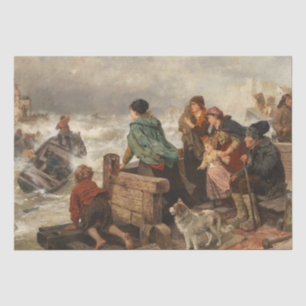Sturm an der Küste (von Rudolf Jordan) Seidenpapier