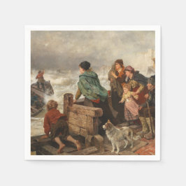Sturm an der Küste (von Rudolf Jordan) Serviette