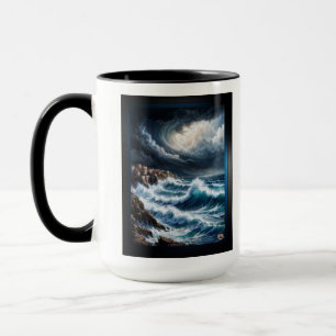 Sturm an der Mittelmeerküste Kunst von Xendor7 Tasse