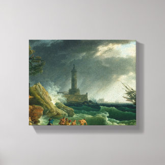 Sturm an der Mittelmeerküste Leinwanddruck