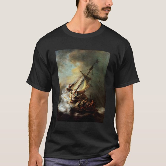 Sturm auf dem Meer von Galiläa T-Shirt (Vorderseite)