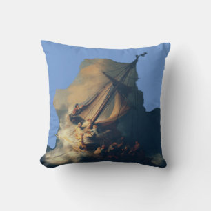 Sturm auf dem See Genezareth von Rembrandt Kunst Kissen