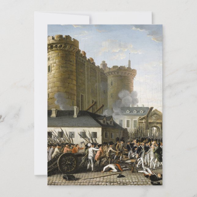 Sturm auf die Bastille Einladung (Vorderseite)
